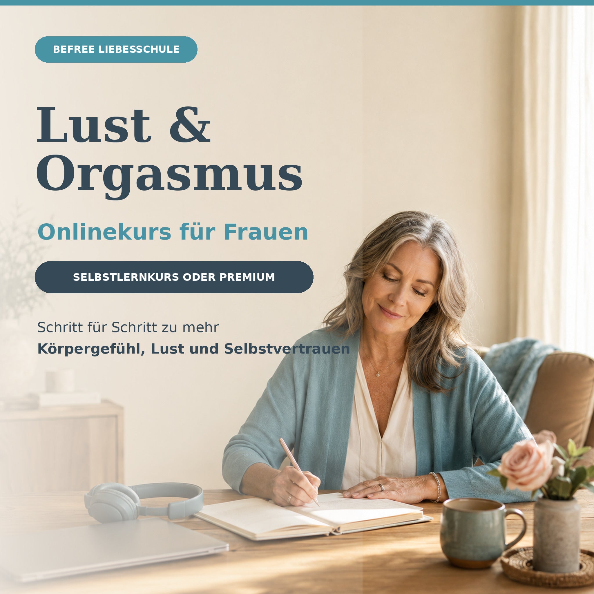 Lust & Orgasmus Onlinekurs für Frauen - Selbstlernkurs oder Premium