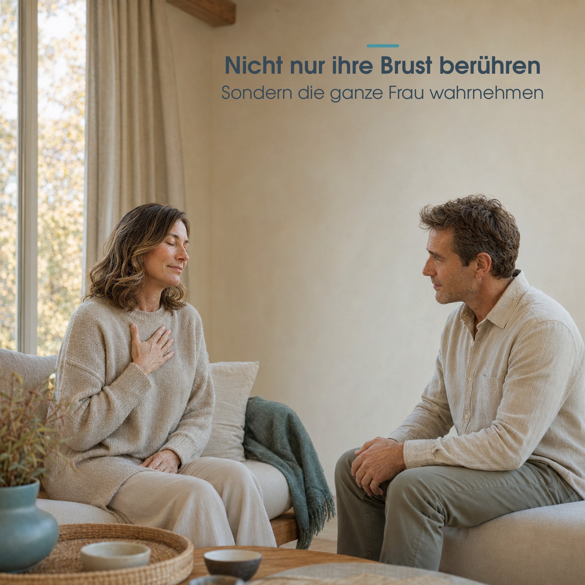 Paar erlebt achtsame Aufmerksamkeit und liebevolle Verbundenheit