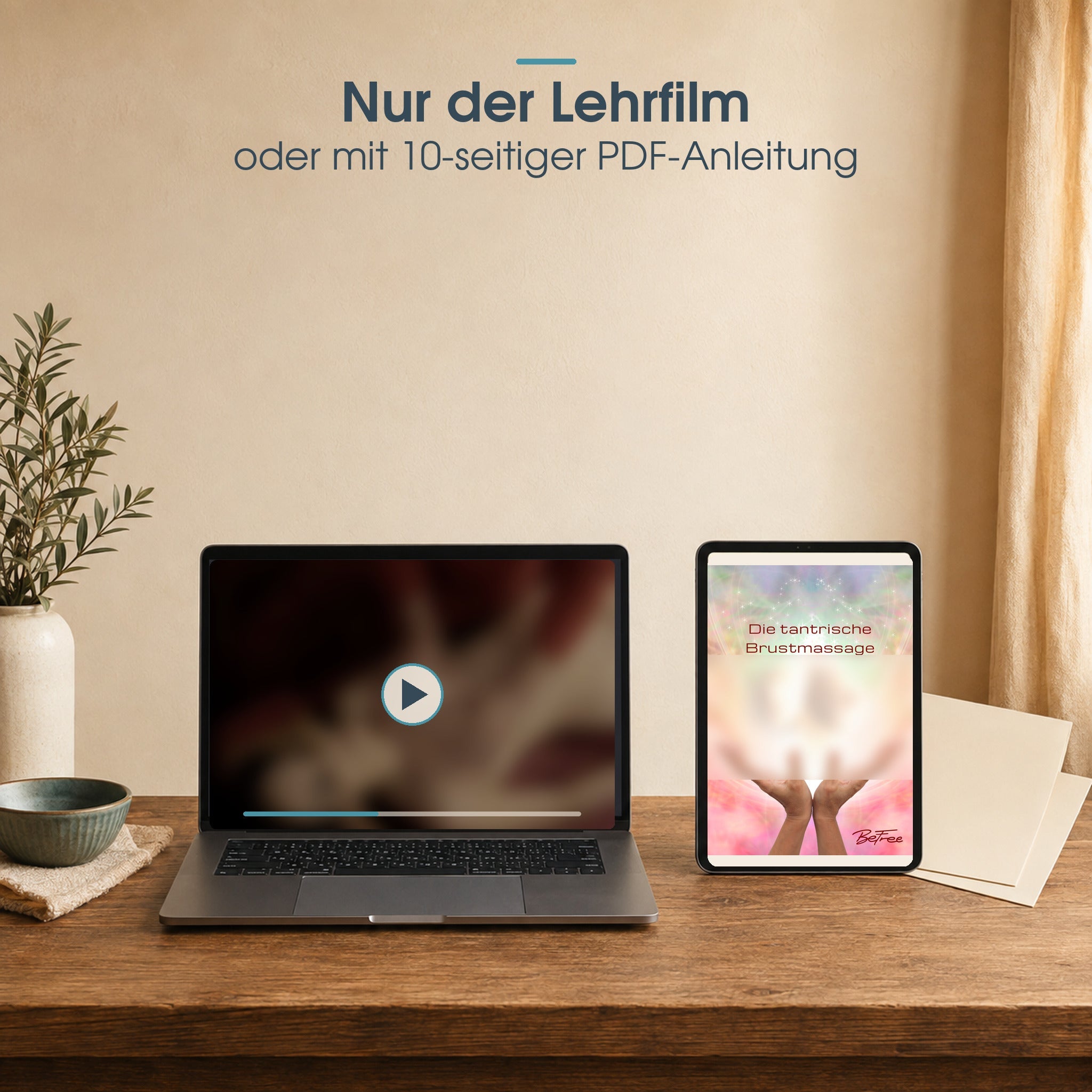 Lehrfilm allein oder gemeinsam mit der 10-seitigen PDF-Anleitung