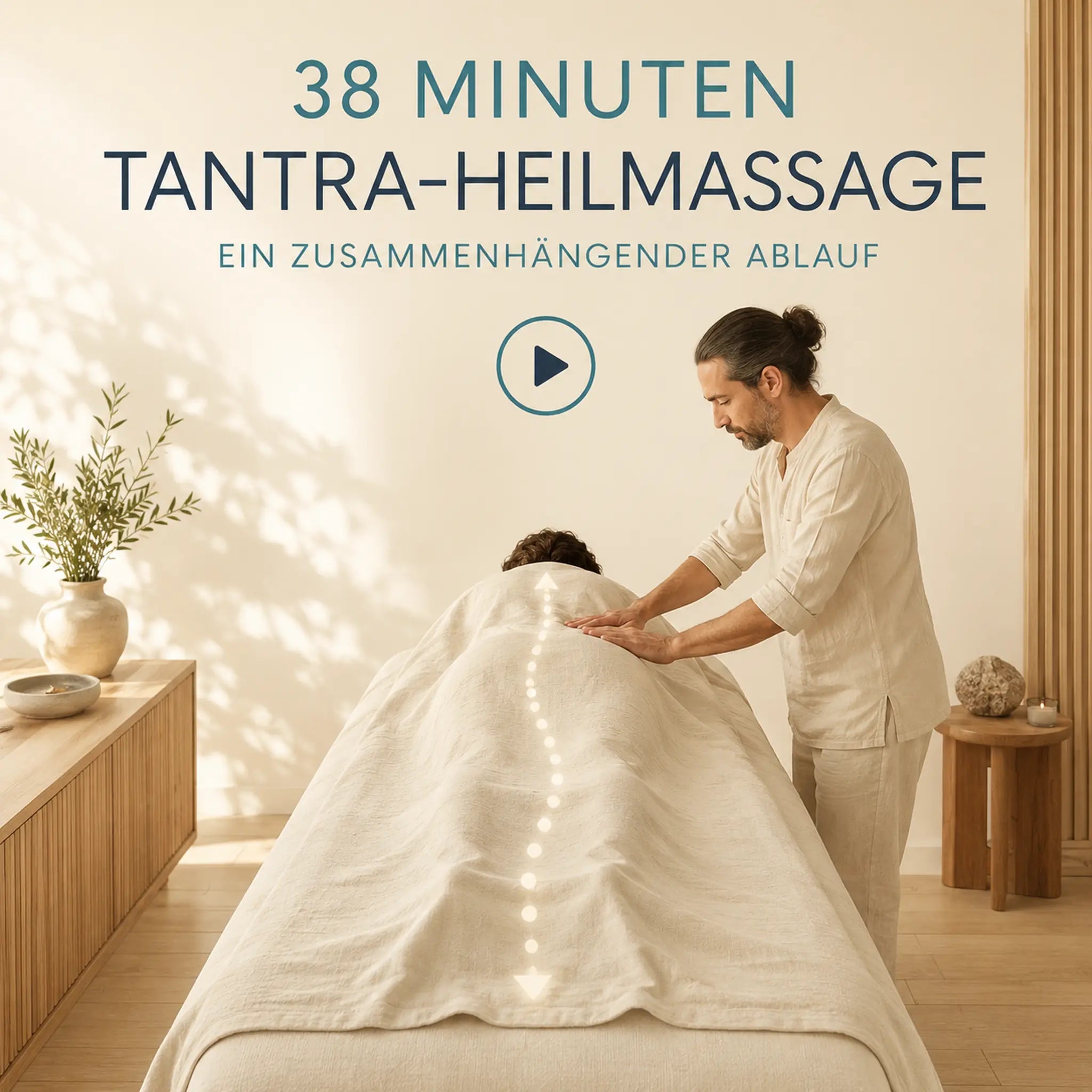38-minütige Tantra-Heilmassage als achtsamer zusammenhängender Ganzkörperablauf