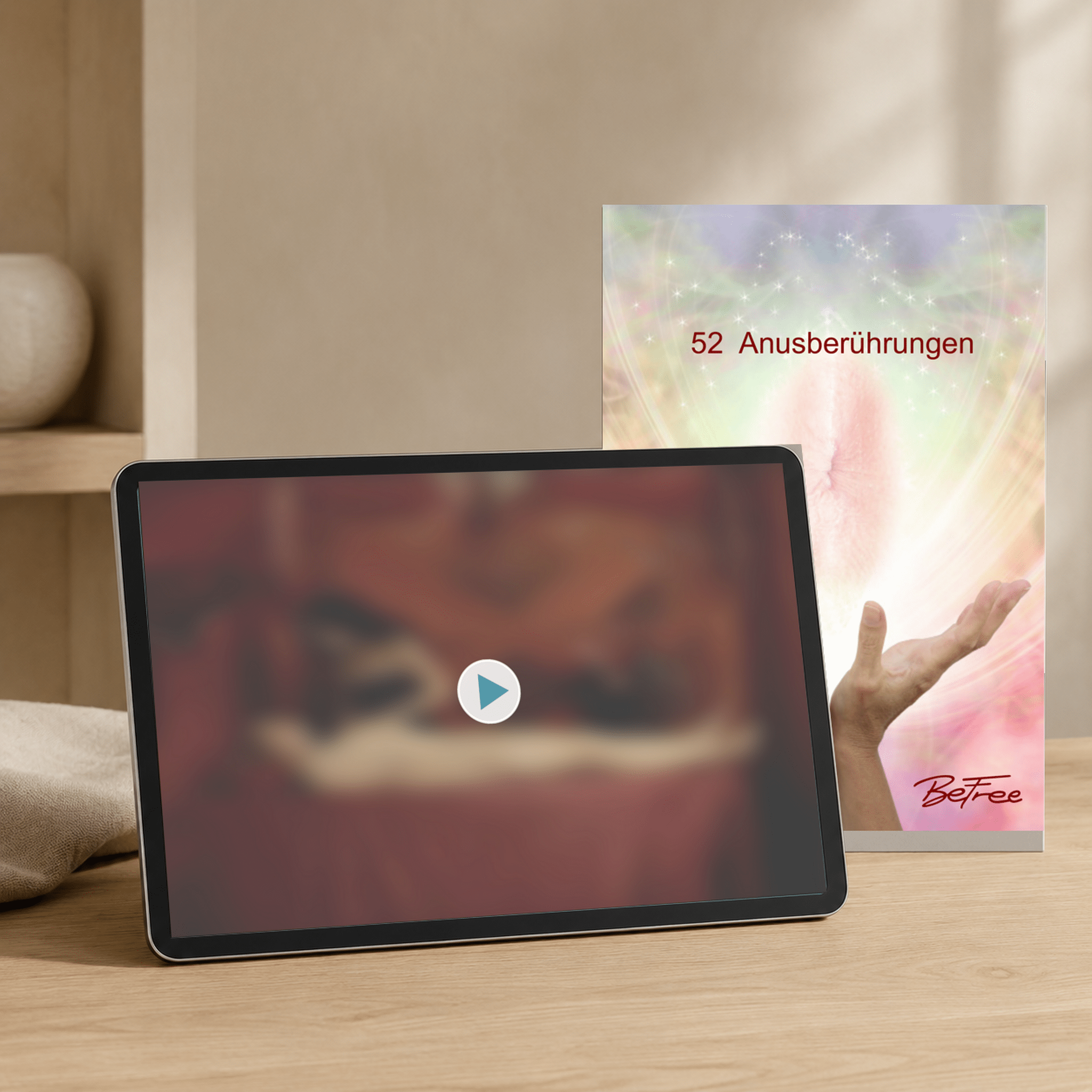 Anusberührungen – digitaler tantrischer Lehrfilm mit Tablet und Originalcover