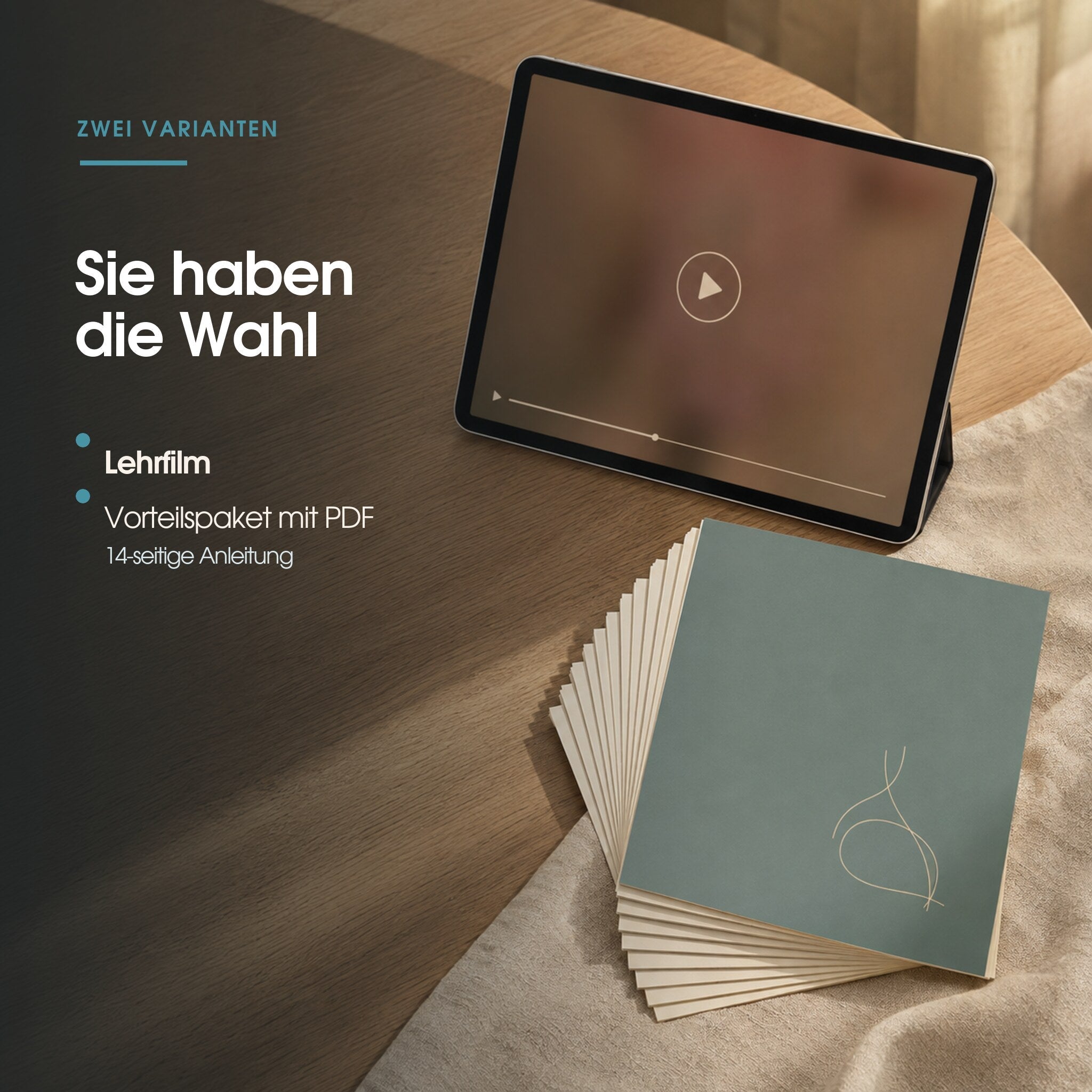 Lehrfilm allein oder Vorteilspaket mit 14-seitiger PDF-Anleitung