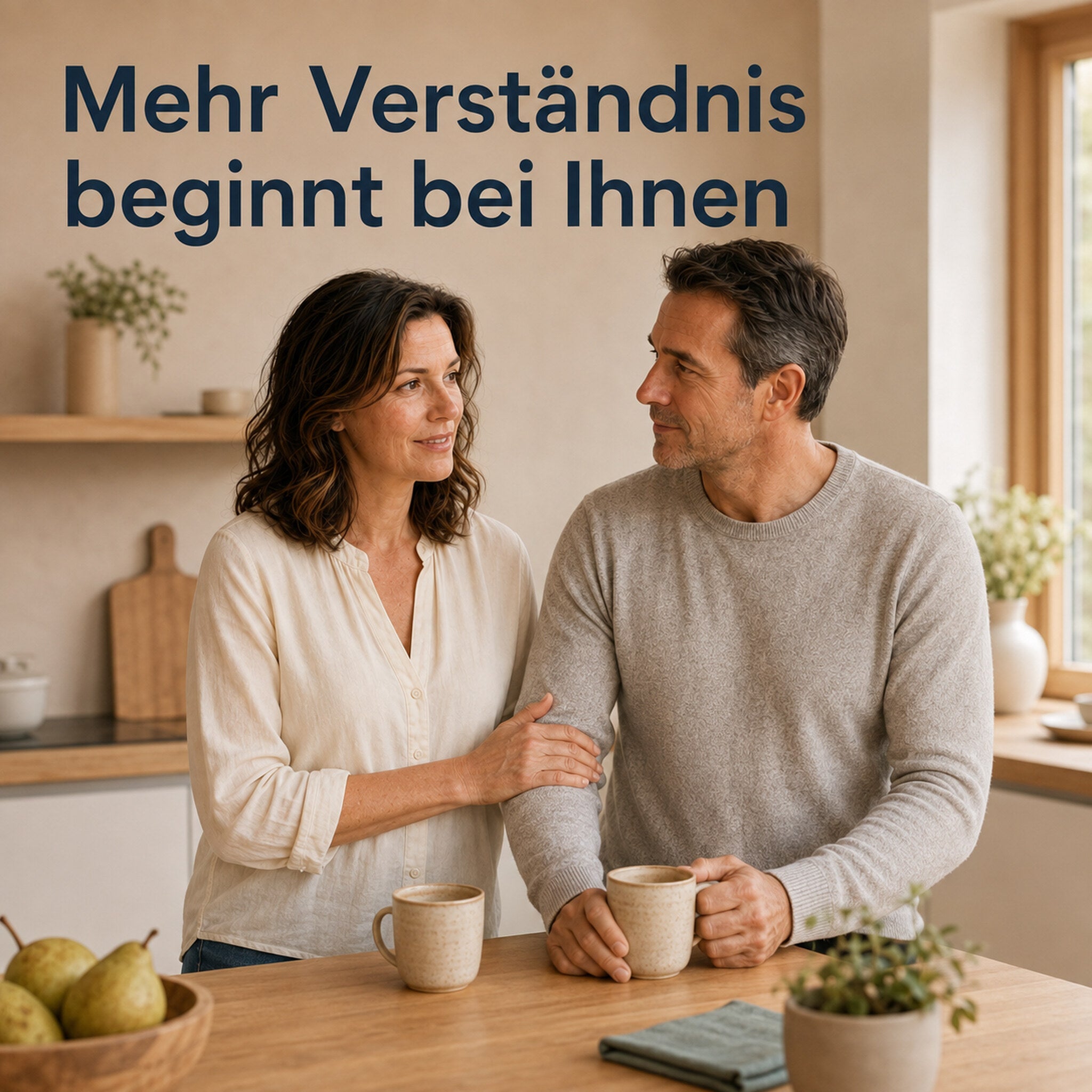 Entspanntes Paar erlebt Wertschätzung und Verbundenheit im Alltag