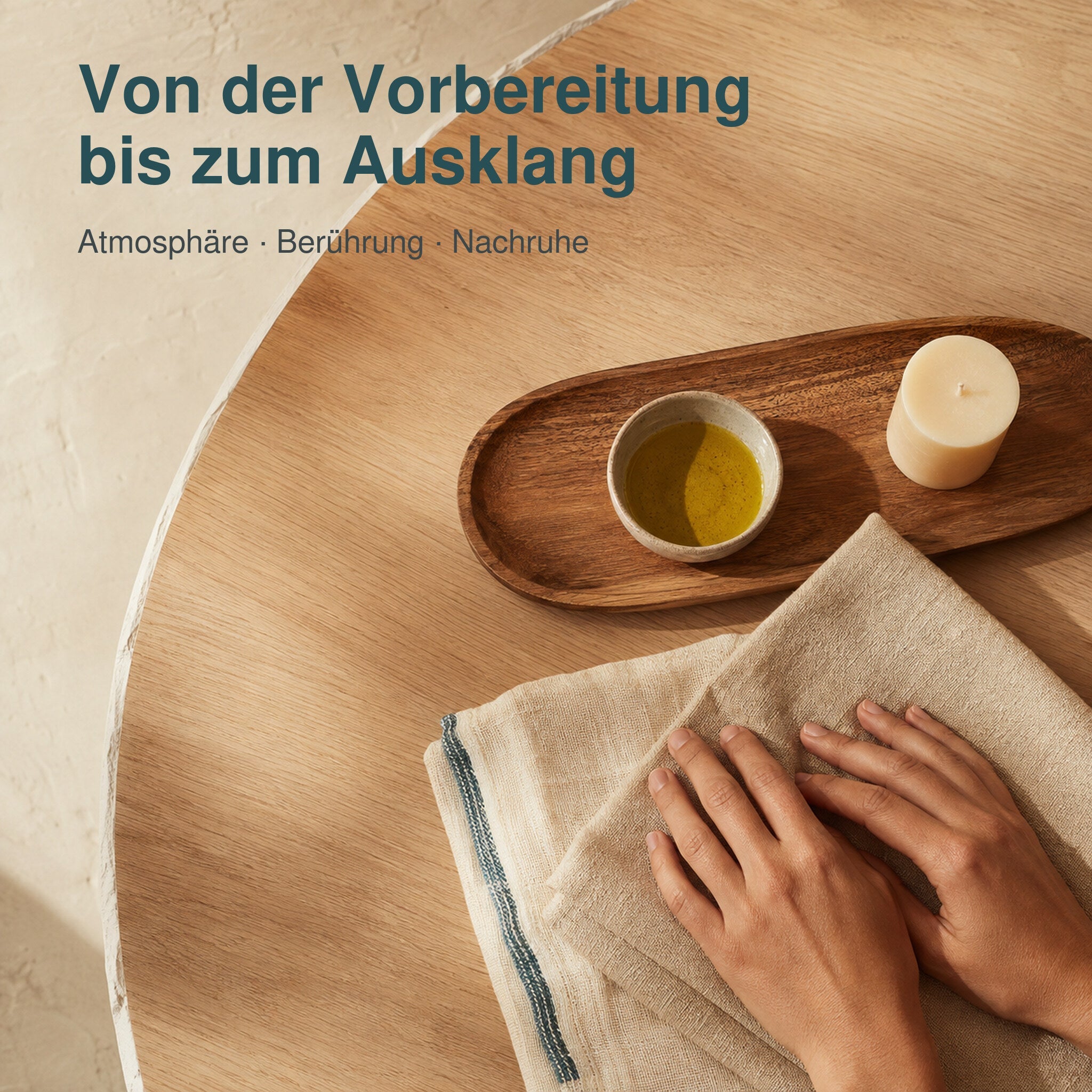 Vorbereitung, Berührung und Nachruhe als Bestandteile der Tantra Heilmassage