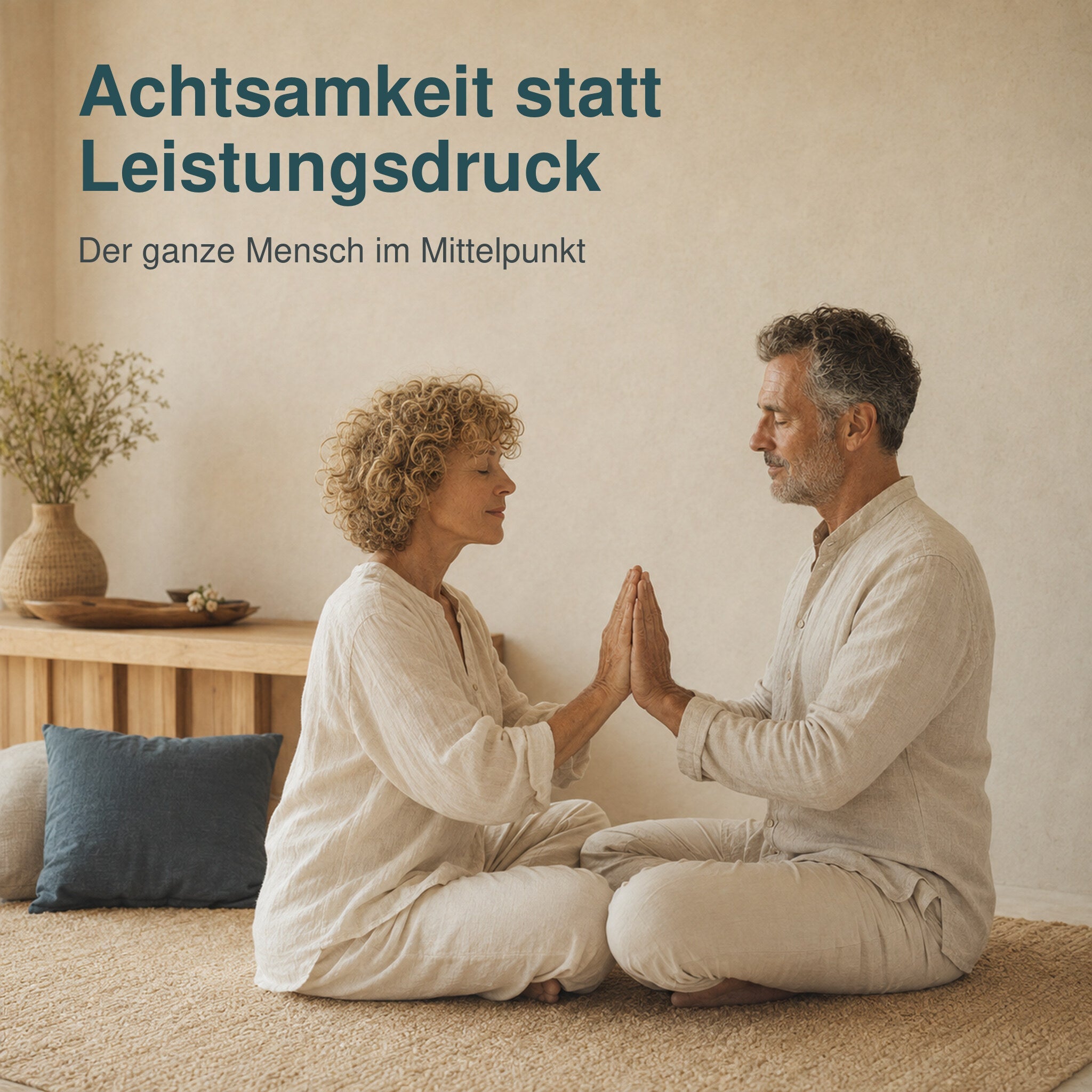 Paar begegnet sich achtsam und ohne Leistungsdruck bei einer tantrischen Übung