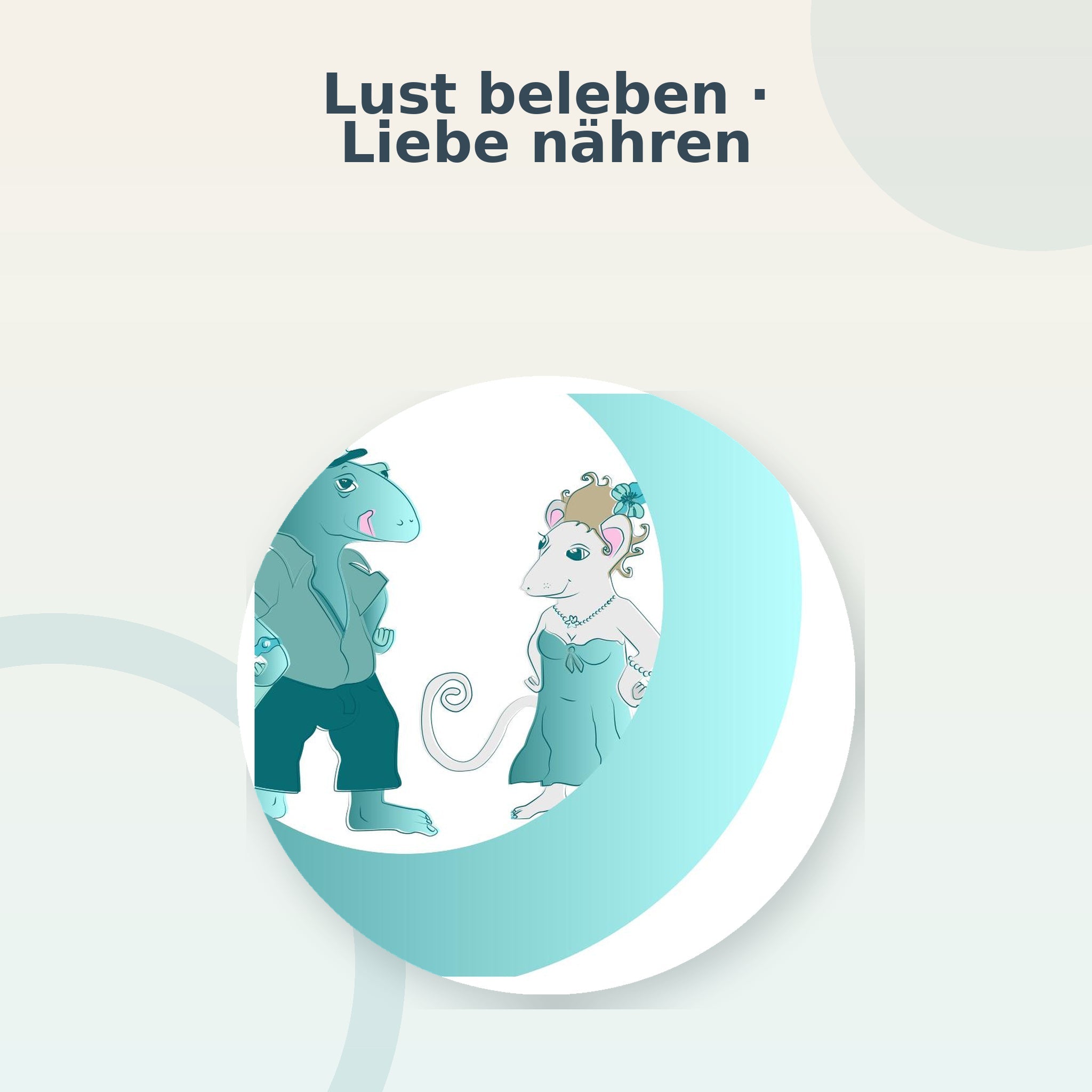 Lustmolch und Liebesmaus als Originalfiguren aus der BeFree-PDF
