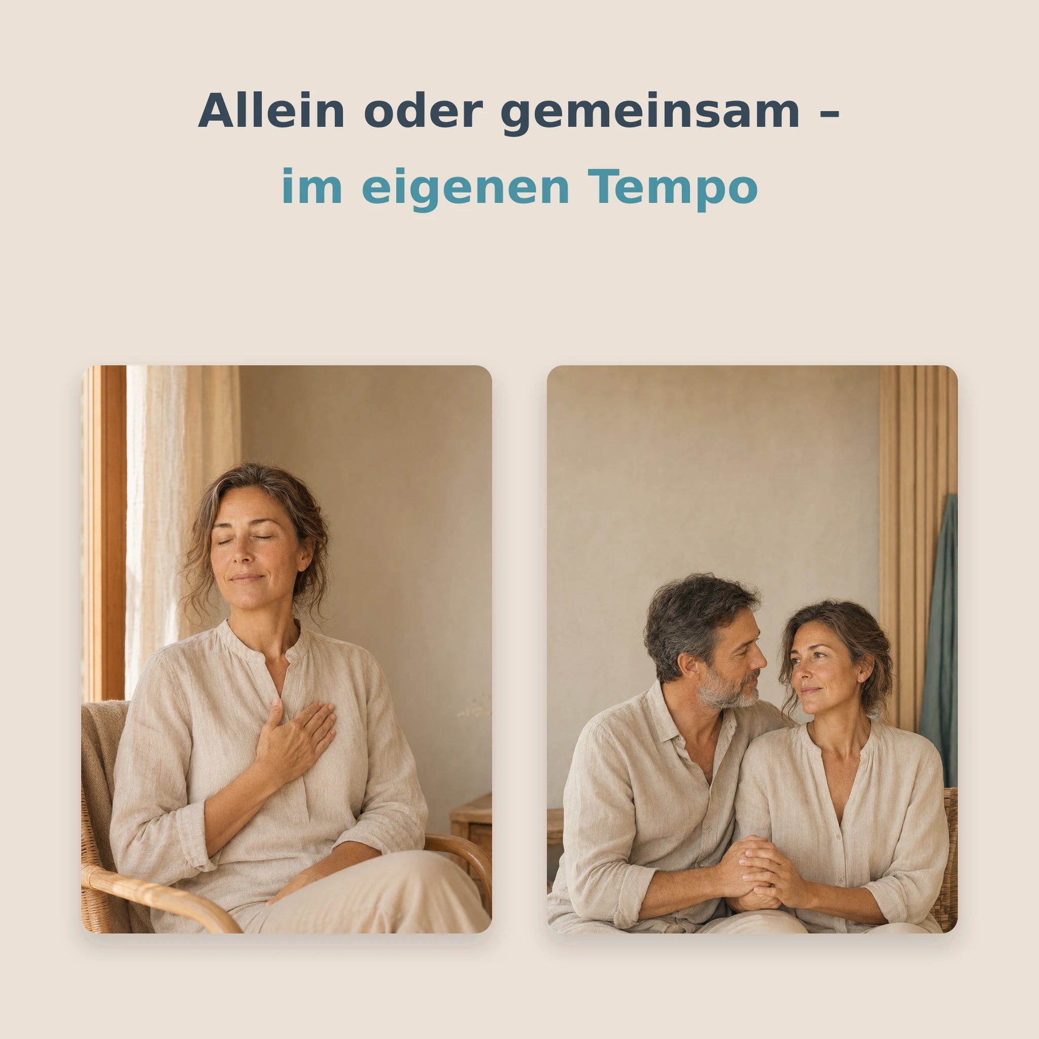 Übungen zur Brustwahrnehmung allein oder gemeinsam mit einer vertrauten Person
