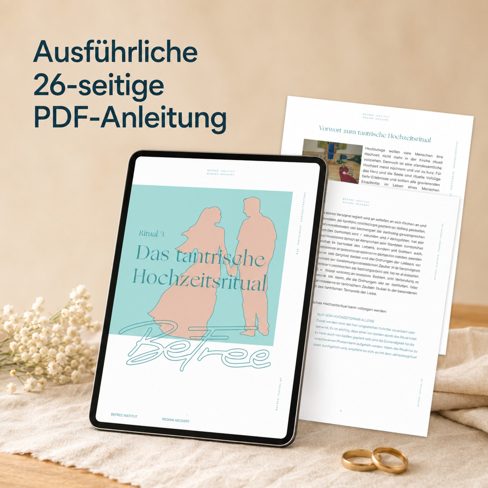 26-seitige PDF-Anleitung zum tantrischen Hochzeitsritual von Regina Heckert