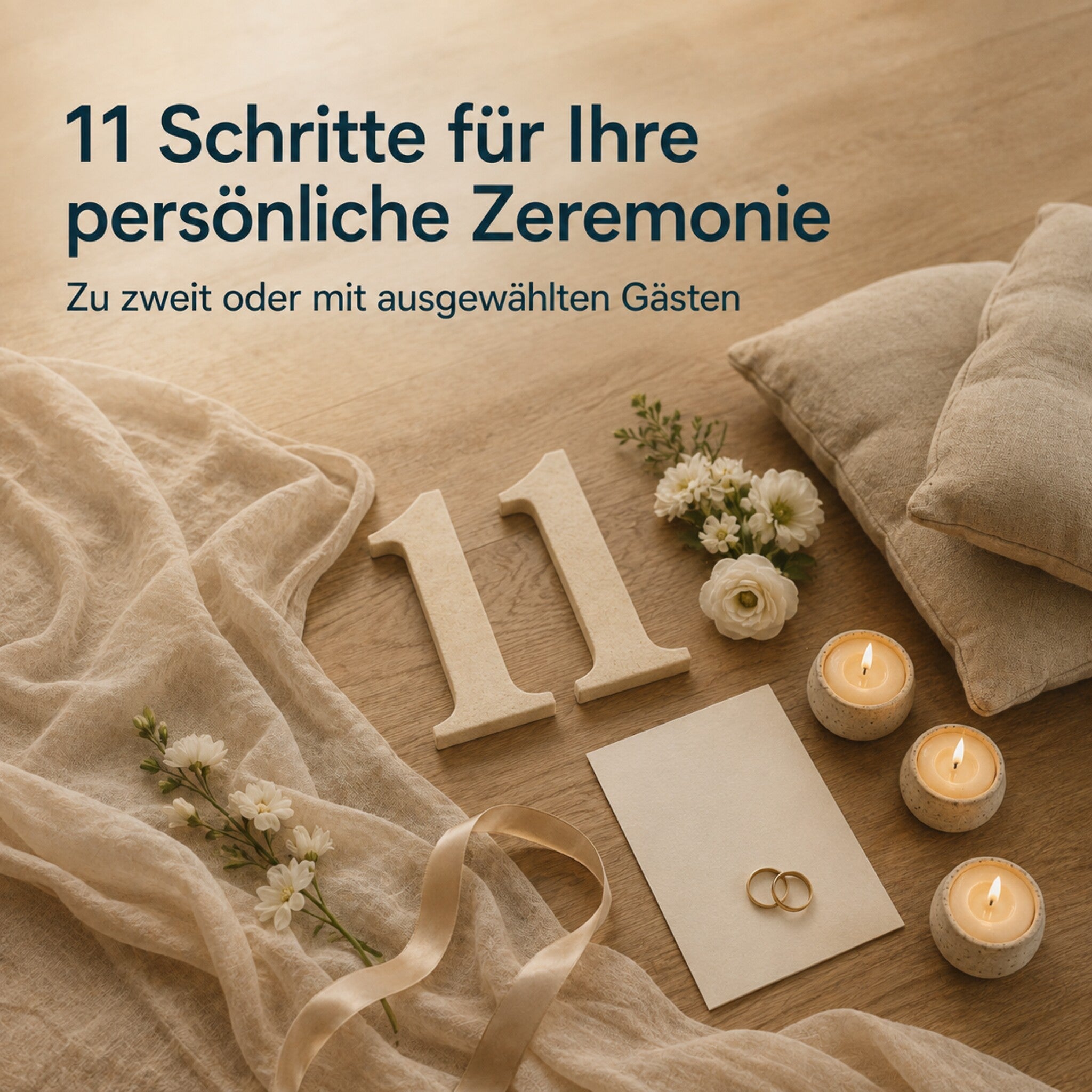 Elf geführte Schritte für eine tantrische Hochzeitszeremonie zu zweit oder mit Gästen