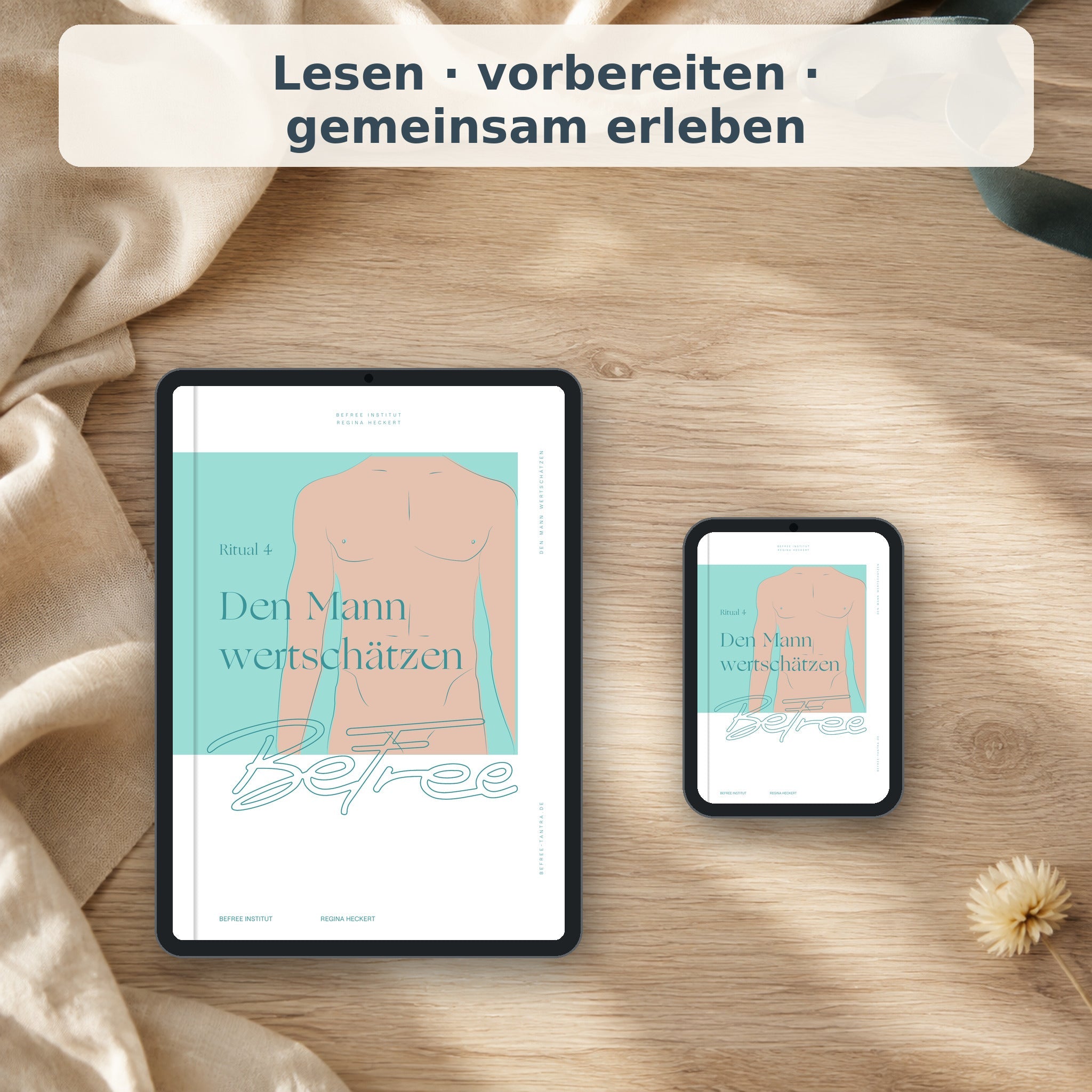 Digitale BeFree PDF-Anleitung auf Tablet und Smartphone