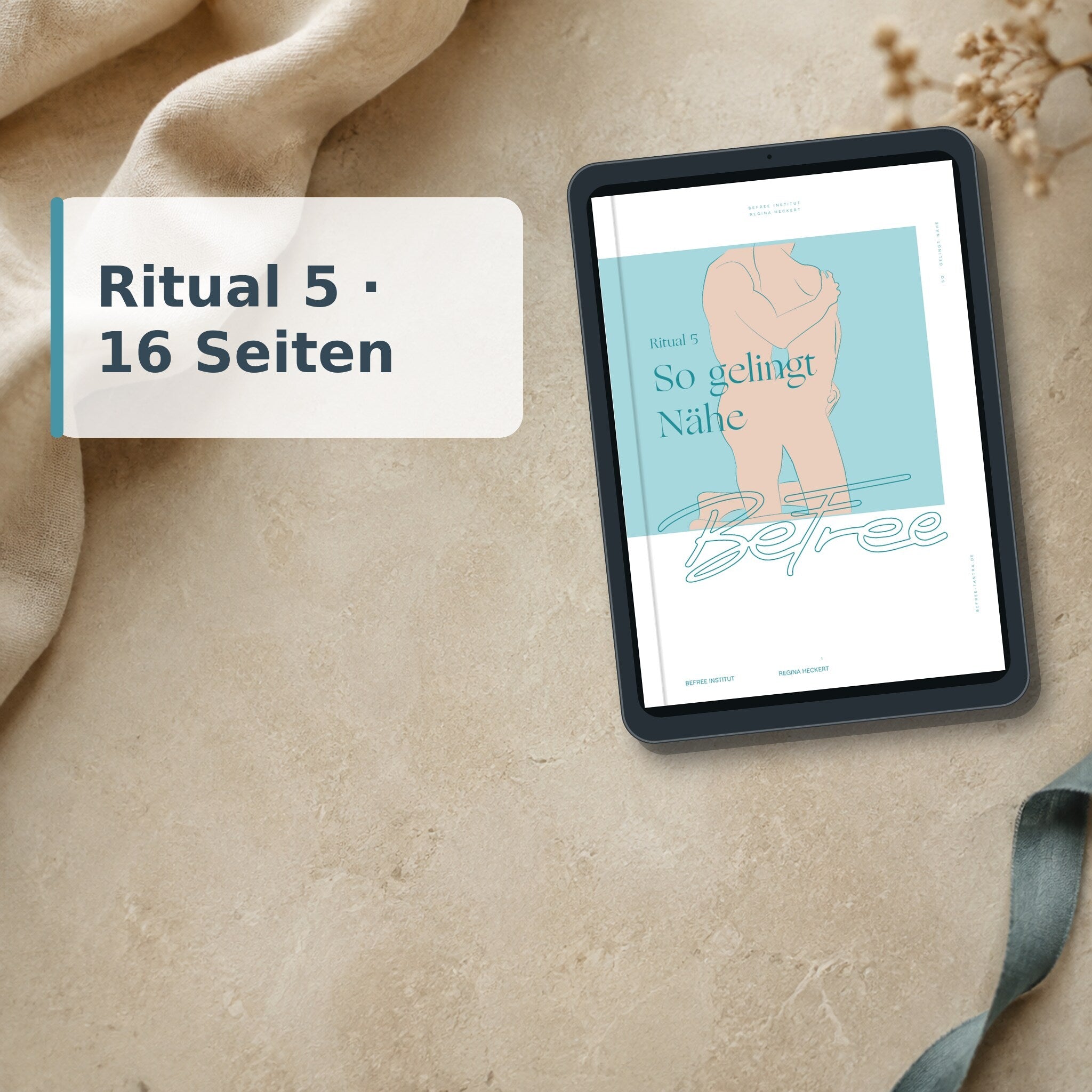 Originalcover von Ritual 5 auf einem Tablet-Mock-up
