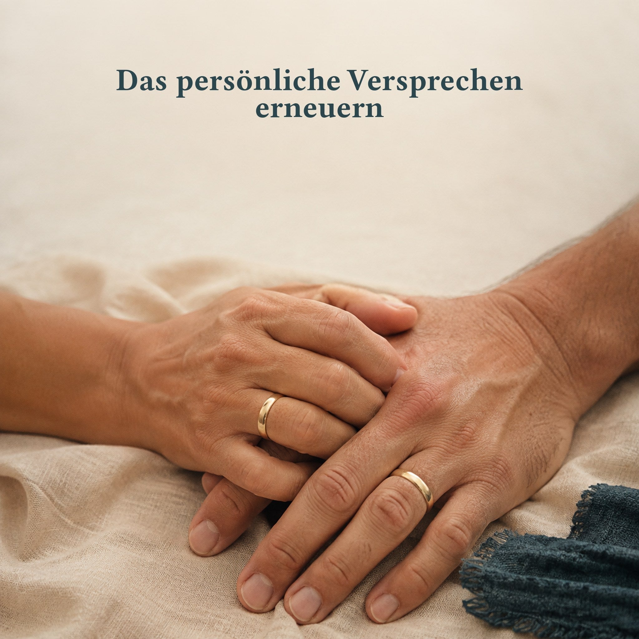 Paar erneuert am Jahrestag sein persönliches Versprechen