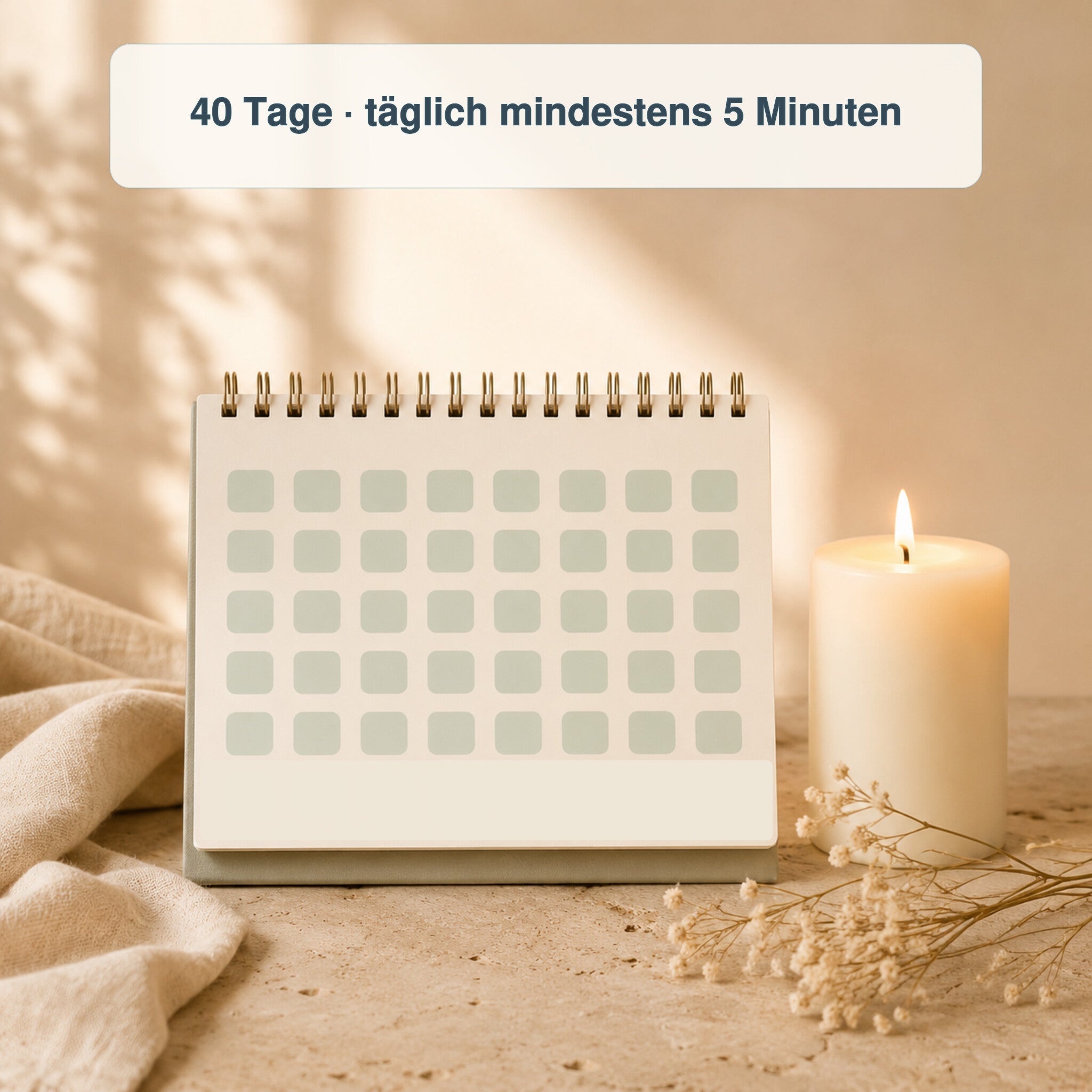 Kalender für das 40-tägige Ritual zum bewussten Loslassen