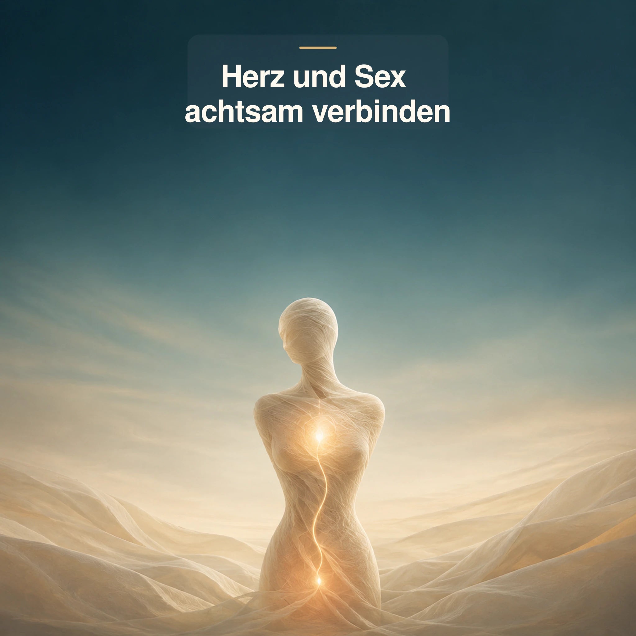 Symbolische Verbindung von Herz und Körpermitte bei der Tantra Heilmassage