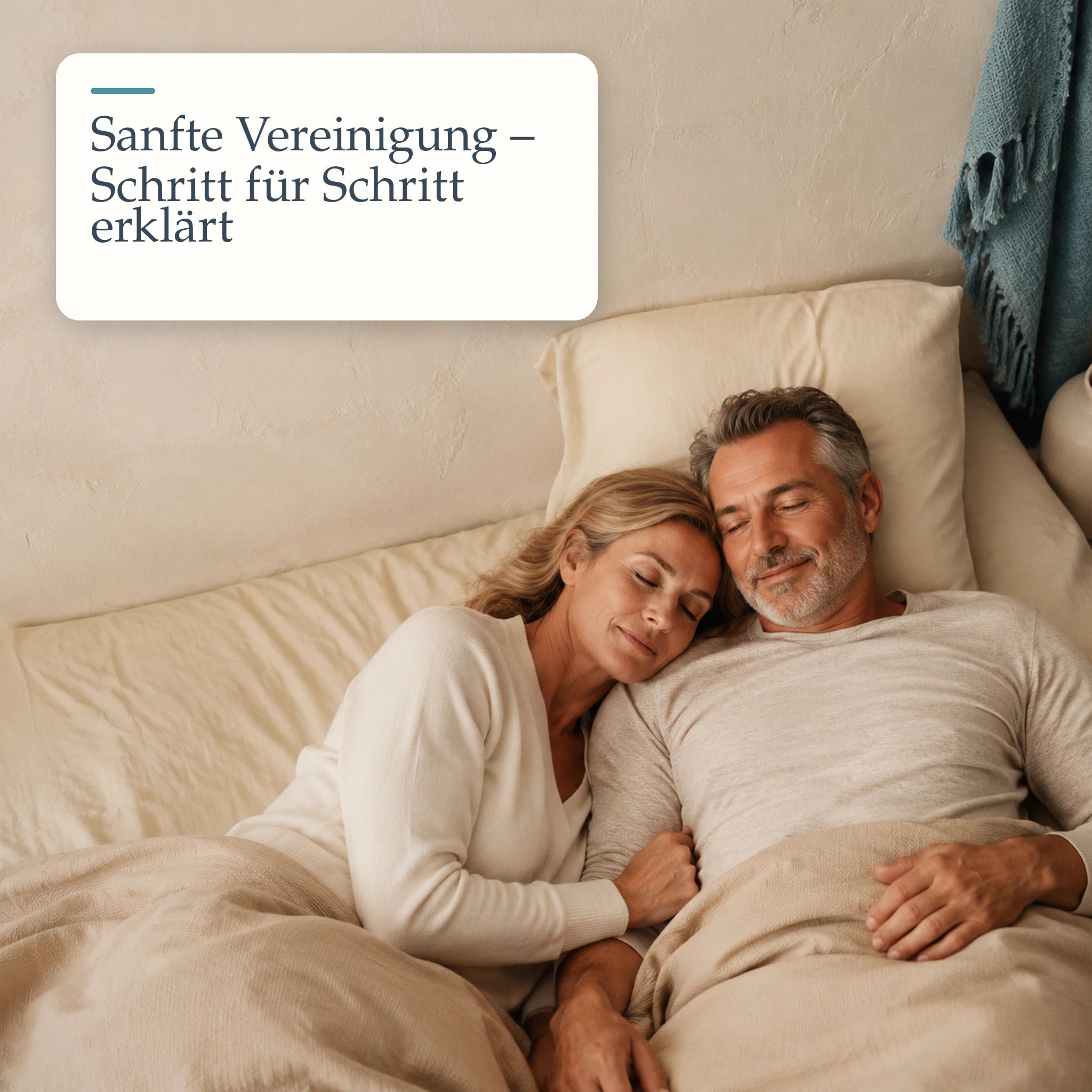 Entspannt liegendes Paar – sanfte Vereinigung Schritt für Schritt erklärt.